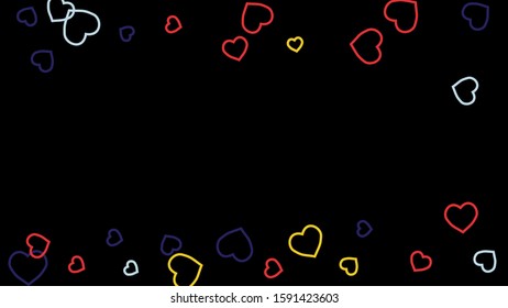 Hearts Background. Love style. Confetti texture. Romantic print.