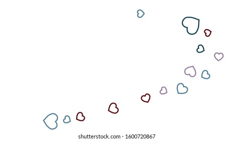 Hearts Background. Love style. Confetti texture. Romantic print.
