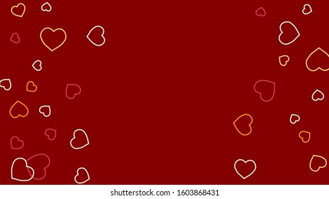 Hearts Background. Love style. Confetti texture. Romantic print.
