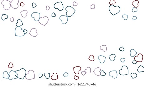 Hearts Background. Love style. Confetti texture. Romantic print.
