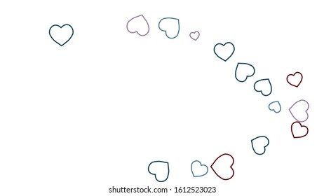 Hearts Background. Love style. Confetti texture. Romantic print.
