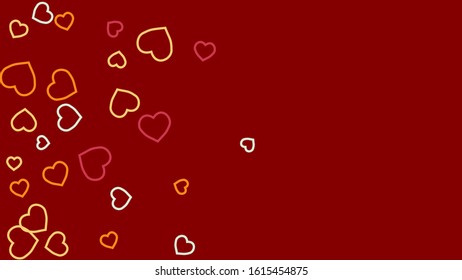 Hearts Background. Love style. Confetti texture. Romantic print.

