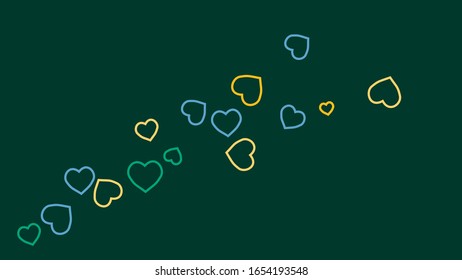 Hearts Background. Love style. Confetti texture. Romantic print.
