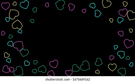 Herzlicher Hintergrund. Liebesstil. Konfetti-Textur. Romantischer Druck.
