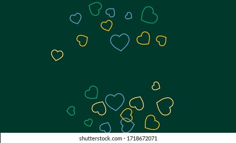 Hearts Background. Love style. Confetti texture. Romantic print.
