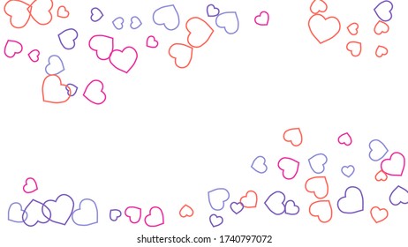 Hearts Background. Love style. Confetti texture. Romantic print.
