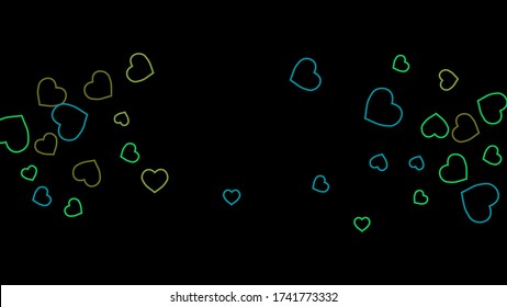 Hearts Background. Love style. Confetti texture. Romantic print.
