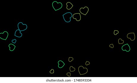 Hearts Background. Love style. Confetti texture. Romantic print.
