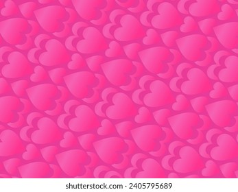 Hearts background with modern ornaments, red color, perfect for valentines, letters, gifts, prizes, surprises, etc.