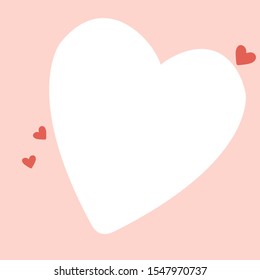Hearts background, pink design vector illustration