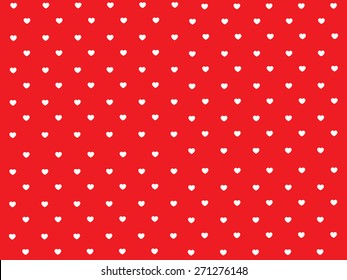 hearts background red