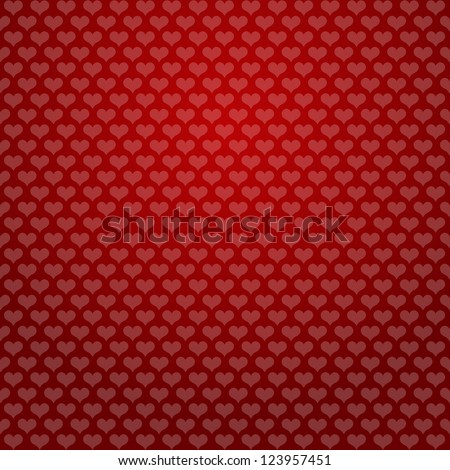 hearts background red