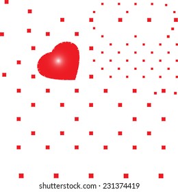 hearts background, stock vector illustration  