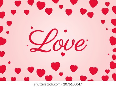 Hearts background texture template red heart love images vector