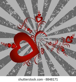 hearts background for valentine`s day