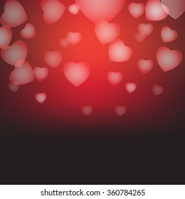 hearts as background. valentines day concept vector illustration