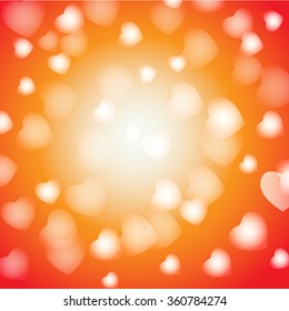 hearts as background. valentines day concept vector illustration