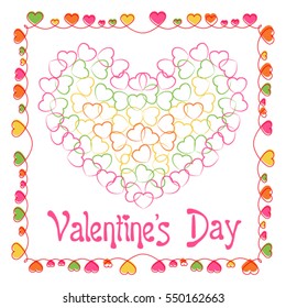 hearts as background. valentines day concept