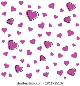 hearts background valentine's day love