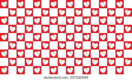 Hearts background for Valentine's Day. Patterns to print gift paper. Wallpaper. February 14