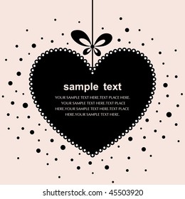 hearts background vector