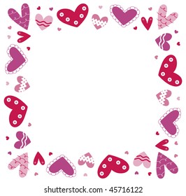 hearts background vector