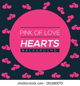 Hearts Background Vector Illustration