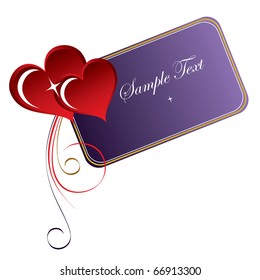 Hearts Background. Vector Illustration.