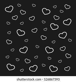 Hearts background vector illustration eps10. Isolated badge for website or app - stock infographics