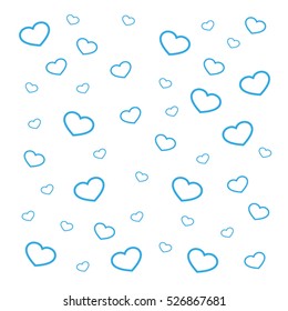 Hearts background vector illustration eps10. Isolated badge for website or app - stock infographics