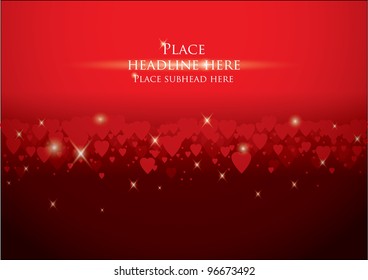 hearts background vector/illustration