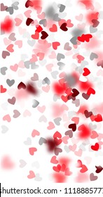  Hearts Background for your Design. Many Random Falling Hearts. Wedding Background for Greeting Card, Invitation or Banner.

 Vector illustration.