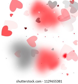  Hearts Background for your Design. Many Random Falling Hearts. Wedding Background for Greeting Card, Invitation or Banner.

 Vector illustration.