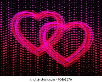 hearts background.vector illustration