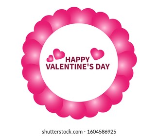 Hearts below for a banner for the holiday Valentine s Day