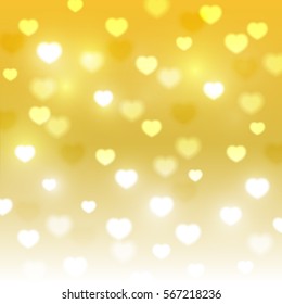 Hearts bokeh background for Your design