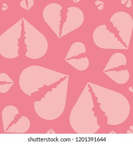 Hearts Break Pattern Background