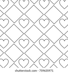 hearts in checkered pattern icon image