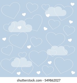 Hearts in the clouds