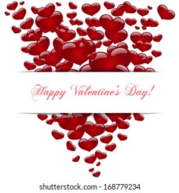 Hearts , concept love, Happy Valentine's day. Vector