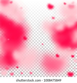 Hearts Confetti Background. St. Valentine's Day pattern.   Romantic Scattered Hearts Texture. Love. Light, Bokhe, Magic Clouds, Moments.

 Design for Weddings, Anniversary, Mother's Day. 
