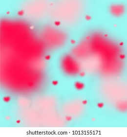 Hearts Confetti Background. St. Valentine's Day pattern.   Romantic Scattered Hearts Wallpaper. Love. Light, Bokhe, Magic Clouds, Moments.

 Design for Weddings, Anniversary, Mother's Day. 
