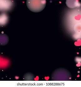 Hearts Confetti Background. St. Valentine's Day pattern.   Romantic Scattered Hearts Design Element. Love. Light, Bokhe, Magic Clouds, Moments.
 Design for Weddings, Anniversary, Mother's Day. 
