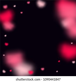 Hearts Confetti Background. St. Valentine's Day pattern.   Romantic Scattered Hearts Texture. Love. Light, Bokhe, Magic Clouds, Moments.

 Element of Design for Cards, Banners, Posters, Flyers. 
