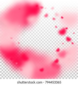 Hearts Confetti Background. St. Valentine's Day pattern.   Romantic Scattered Hearts Design Element. Love. Light, Bokhe, Magic Clouds, Moments.

 Design for Weddings, Anniversary, Mother's Day. 
