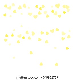 Hearts Confetti, bright colorful background, cute and fun decoration. Vector illustration for celebration, party, carnival, festive holiday and Your project.