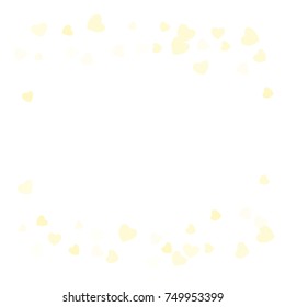 Hearts Confetti, bright colorful background, cute and fun decoration. Vector illustration for celebration, party, carnival, festive holiday and Your project.