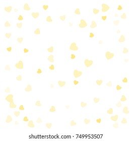 Hearts Confetti, bright colorful background, cute and fun decoration. Vector illustration for celebration, party, carnival, festive holiday and Your project.