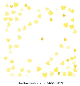 Hearts Confetti, bright colorful background, cute and fun decoration. Vector illustration for celebration, party, carnival, festive holiday and Your project.