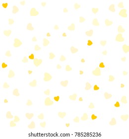 Hearts Confetti, bright colorful background, cute and fun decoration. Vector illustration for celebration, party, carnival, festive holiday and Your project.